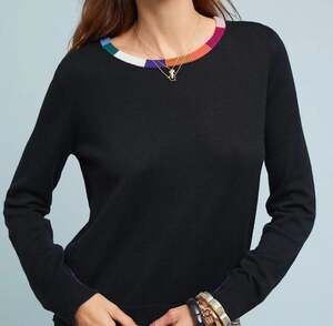 Splendid x Margherita Colorblock Crewneck Sweater